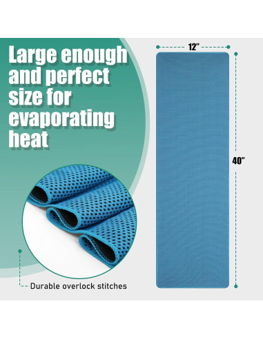 Toallas Enfriadoras Deportivas Haoteey 6 PCS 101.6x30.48 cm