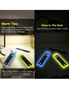 Funda de Control Remoto Wevove 2 Paquete Brilla en la Oscuridad 2