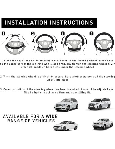 Funda de Volante Boho Povtii 38.1 cm Antideslizante Étnica