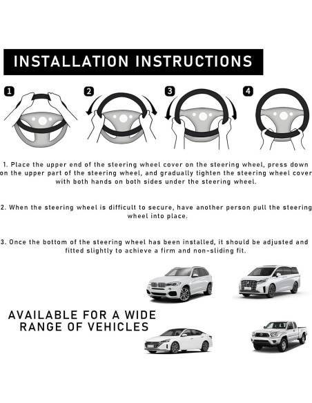 Funda de Volante Boho Povtii 38.1 cm Antideslizante Étnica