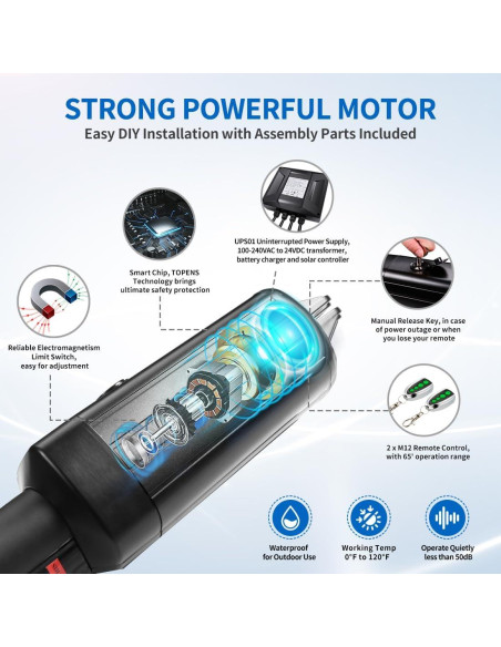 Abridor de Puerta Swing Individual TOPENS A8131 10.99kg