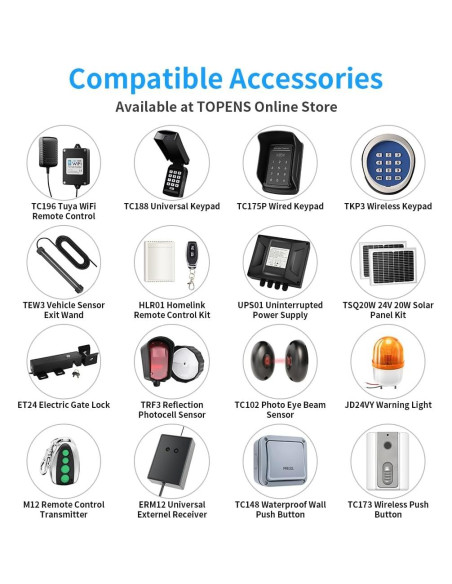 Abridor de Puerta Swing Individual TOPENS A8131 10.99kg