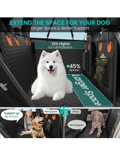 Funda de Asiento para Perros Sangoodier Universal Naranja 132x64cm 2