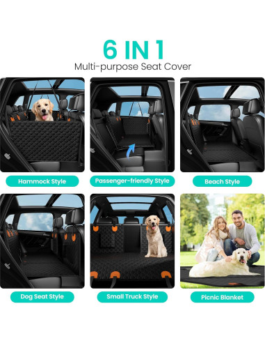 Funda de Asiento para Perros Sangoodier Universal Naranja 132x64cm