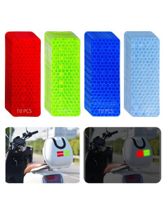 Calcomanías Reflectantes Impermeables KUWSEIY 40 Pcs 3x8 cm