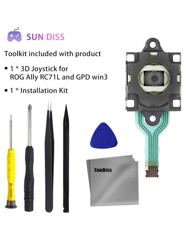 Reemplazo Joystick SunDiss para Asus ROG Ally RC71L y GPD Win 3