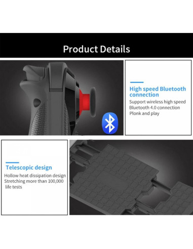 Controlador Inalámbrico de Juegos arVin para iOS/Android - Joystick 3D