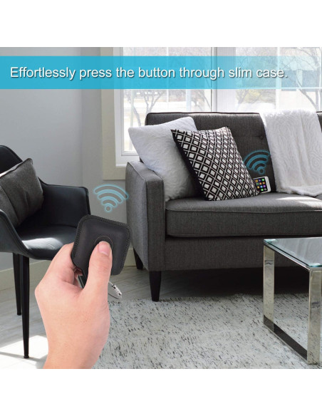 Funda de Cuero Genuino Fintie para Tile Mate y Pro, Negro