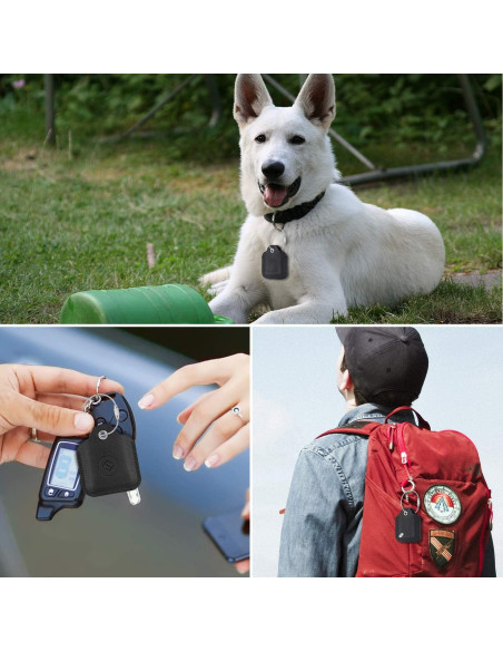 Funda de Cuero Genuino Fintie para Tile Mate y Pro, Negro