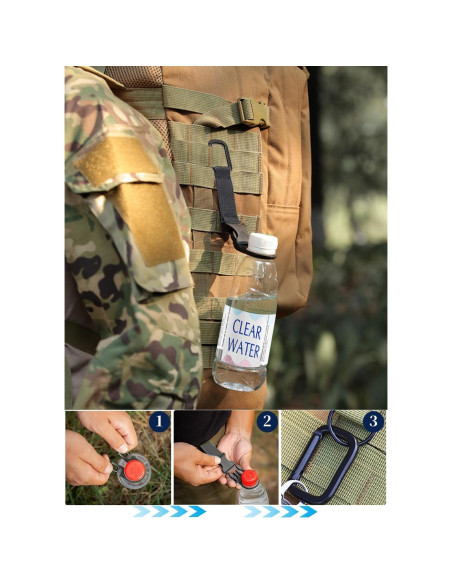 Clip de Hebilla Colgante ZXZone para Botella de Agua - 2 Piezas Clip de Hebilla Colgante ZXZone para Botella de Agua - 2 Piezas