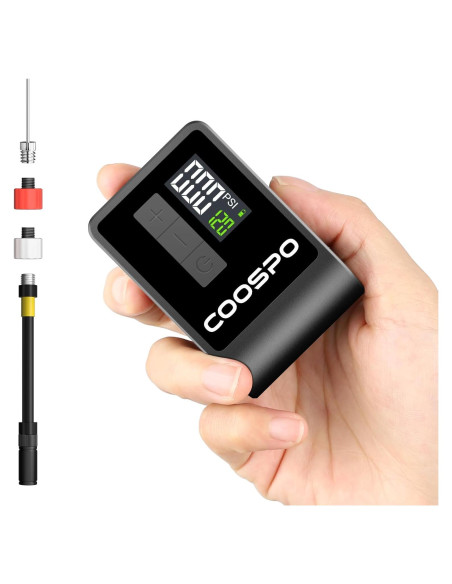 Bomba de Bicicleta Eléctrica CooSpo AP-B1, 120 PSI, Portátil
