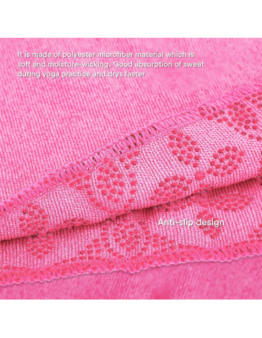 Toalla de Yoga Yuilgdo Antideslizante Microfibra 183x61cm