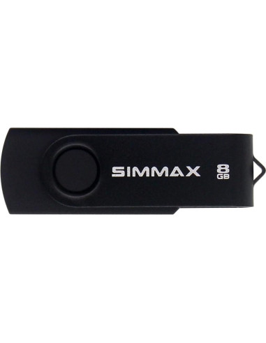 5 Piezas USB 2.0 8GB SIMMAX Memoria Flash Giratoria