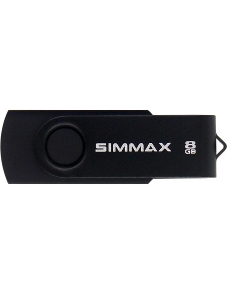 5 Piezas USB 2.0 8GB SIMMAX Memoria Flash Giratoria