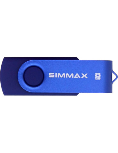 5 Piezas USB 2.0 8GB SIMMAX Memoria Flash Giratoria