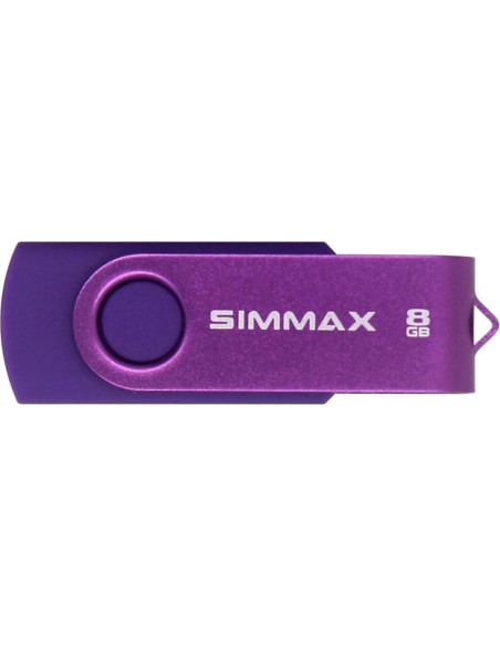 5 Piezas USB 2.0 8GB SIMMAX Memoria Flash Giratoria