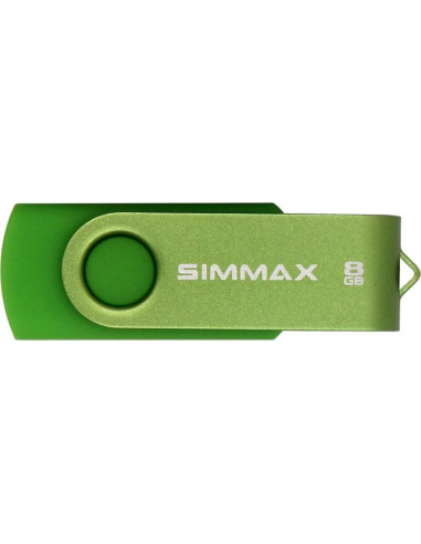 5 Piezas USB 2.0 8GB SIMMAX Memoria Flash Giratoria