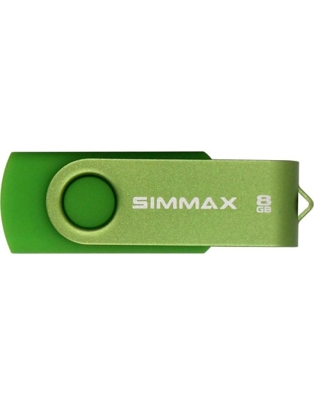 5 Piezas USB 2.0 8GB SIMMAX Memoria Flash Giratoria