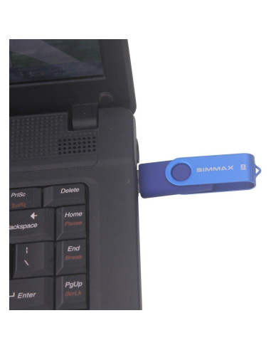 5 Piezas USB 2.0 8GB SIMMAX Memoria Flash Giratoria