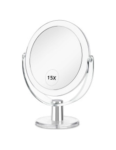 Espejo de Maquillaje CLSEVXY Doble Cara 1X/15X 15.24 cm