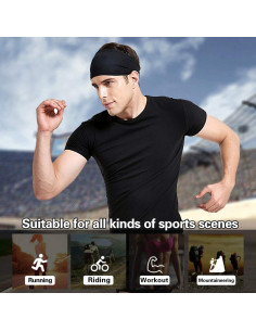 Cinta de Sudor Acozycoo para Hombres - Paquete de 5 Unidades 2