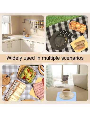 2 Alfombrillas de Silicona JJUNW 24x20 cm Antideslizantes