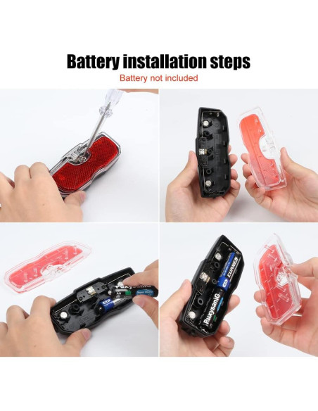 Luz Trasera Reflectante para Bicicleta GreceYou 80mm