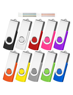 Paquete de 10 Unidades Flash USB AreTop 128MB Colores Mezclados
