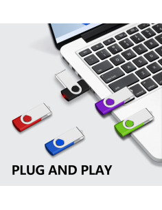 Paquete de 10 Unidades Flash USB AreTop 128MB Colores Mezclados 2