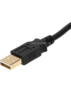 Cable de Extensión USB 2.0 A Macho a Hembra Monoprice 0.91m 2