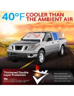 Protector Solar KAYZT para Parabrisas Nissan Frontier 2006-2021 2