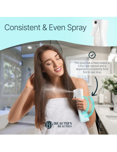 Botella Spray Continua BeautifyBeauties 192ml Negro 2