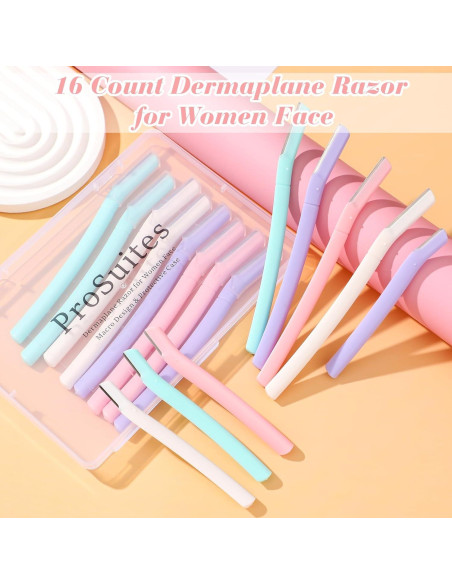 Cuchillas Dermaplane ProSuites 16 Piezas para Vello Facial