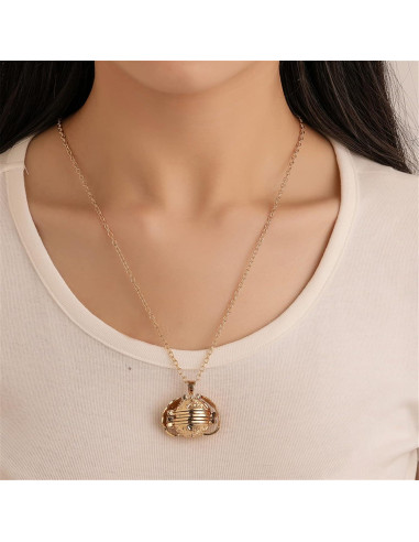 Collar Locket de Foto ONLYJUMP con Alas para Mujeres 80 cm