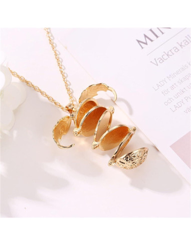 Collar Locket de Foto ONLYJUMP con Alas para Mujeres 80 cm
