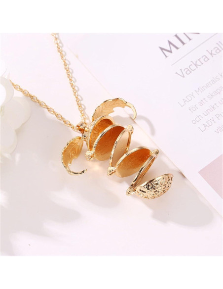 Collar Locket de Foto ONLYJUMP con Alas para Mujeres 80 cm
