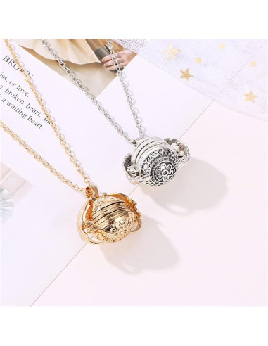 Collar Locket de Foto ONLYJUMP con Alas para Mujeres 80 cm