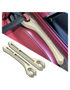 Organizador de Espacio entre Asientos de Coche Piburth 2PCS Beige