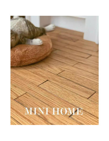 40 Baldosas de Suelo de Madera para Casa de Muñecas Camelily
