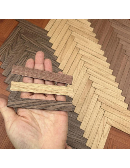 40 Baldosas de Suelo de Madera para Casa de Muñecas Camelily