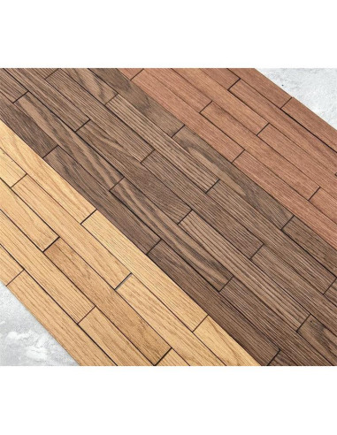 40 Baldosas de Suelo de Madera para Casa de Muñecas Camelily