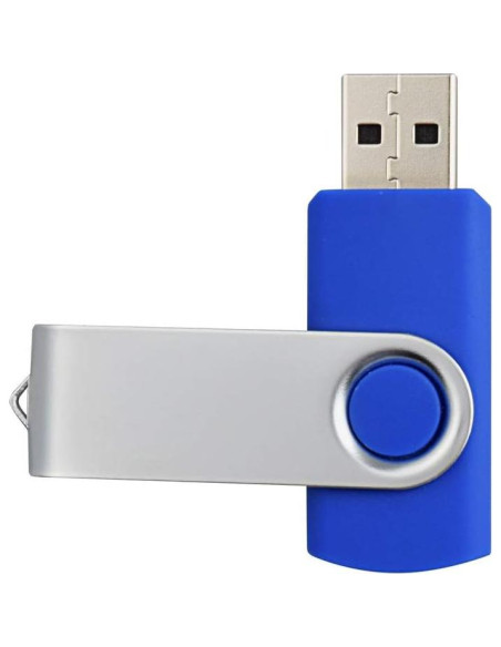 Aiibe 10 Unidades Flash USB 2GB Azul Pendrive USB 2.0