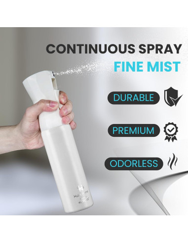 Botella Spray Hula Home 300ml Neblina Fina Continua Blanca