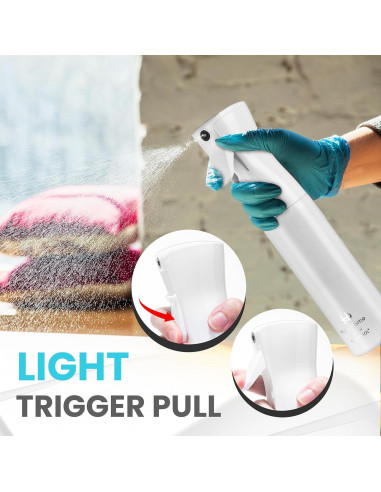 Botella Spray Hula Home 300ml Neblina Fina Continua Blanca