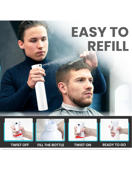 Botella Spray Hula Home 300ml Neblina Fina Continua Blanca