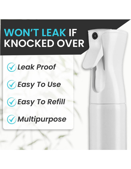 Botella Spray Hula Home 300ml Neblina Fina Continua Blanca