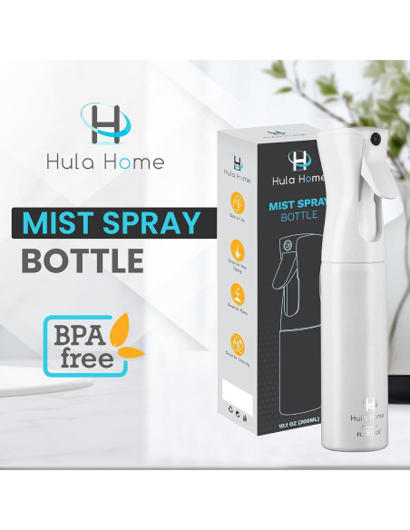 Botella Spray Hula Home 300ml Neblina Fina Continua Blanca