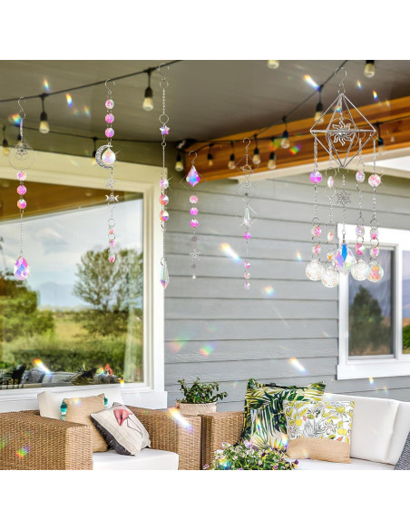 Kit DIY Atrapa Rayos de Cristal ASTNIC 330 Piezas Plata Kit DIY Atrapa Rayos de Cristal ASTNIC 330 Piezas Plata