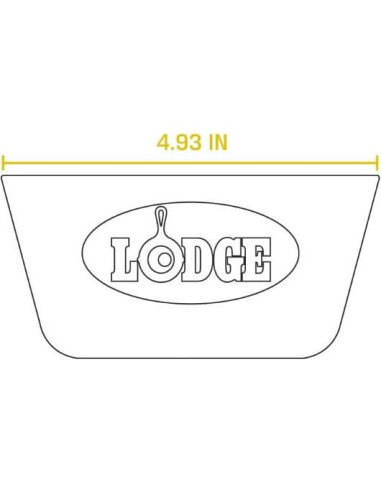 Soporte de Mango de Silicona Lodge BOLD Gris 12.7x6.03 cm