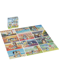 Rompecabezas Bluey 12-Pack Spin Master para Preescolares 2